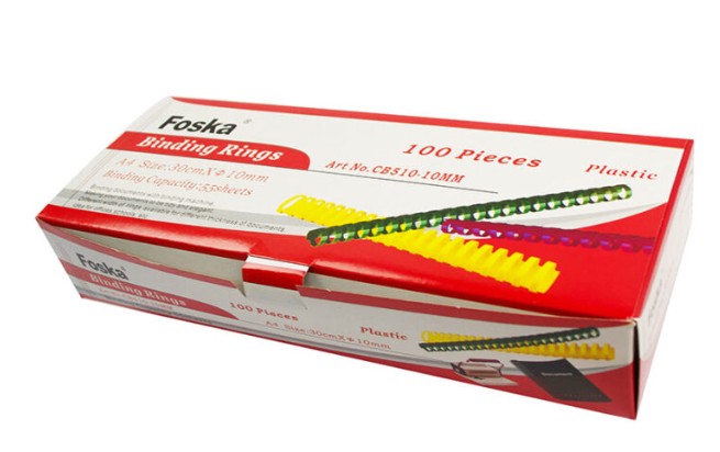 Foska Binding Elements 10mm Black (100)