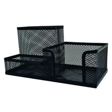 Mesh Cube, Clip & Pen Holder M420 - Black
